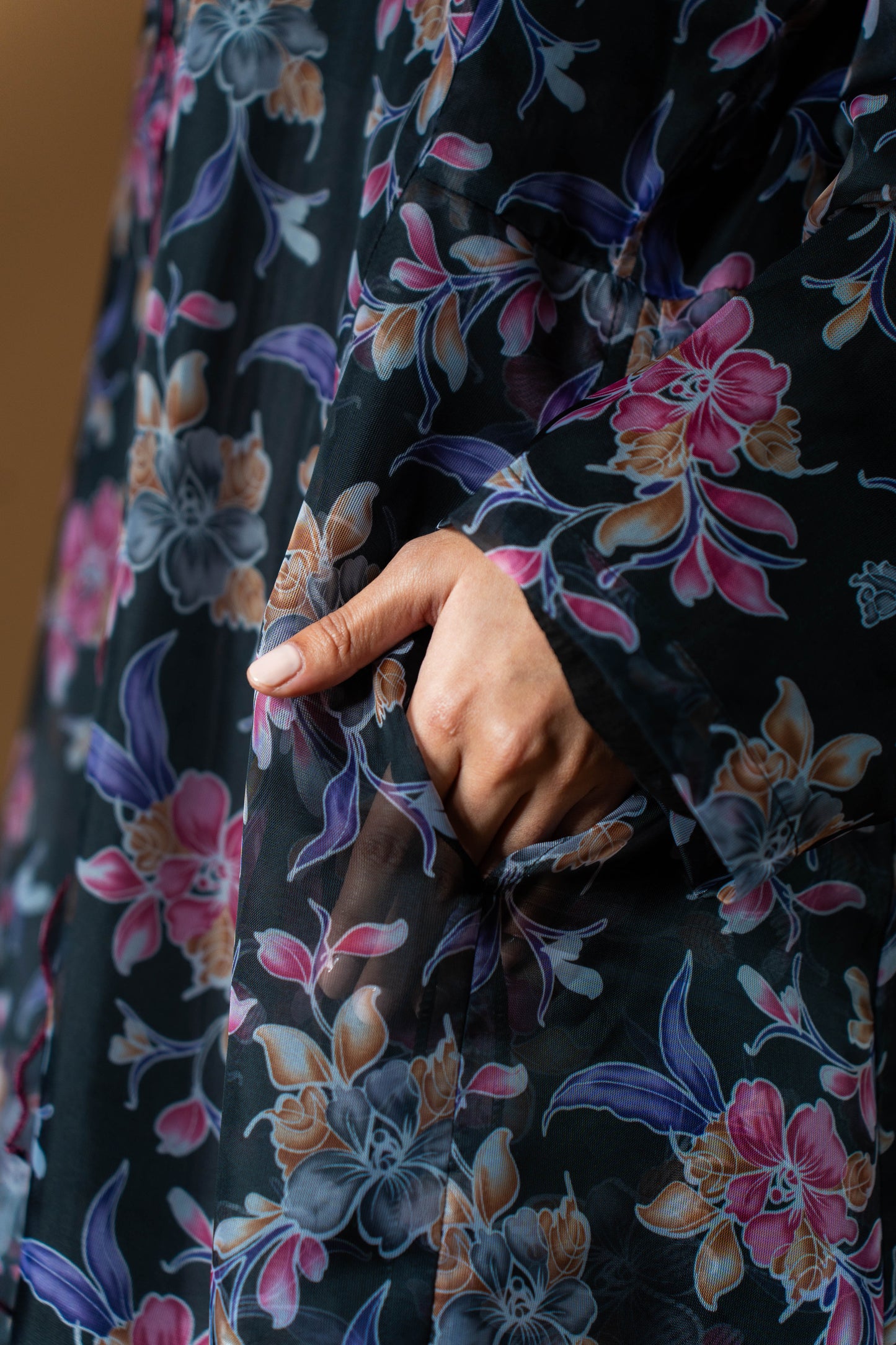 AILA The Kebaya Outer (Printed Black)