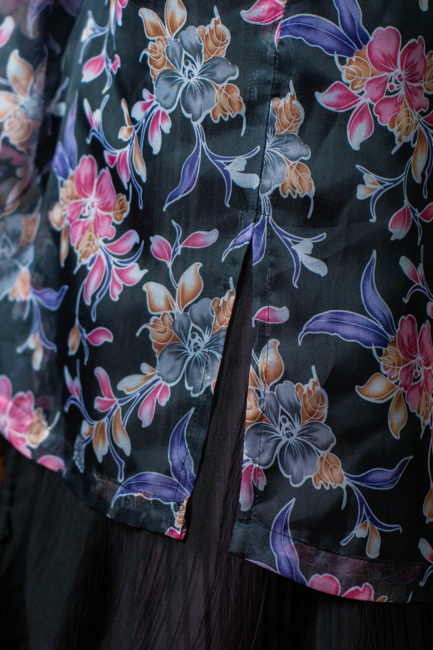 AILA The Kebaya Outer (Printed Black)
