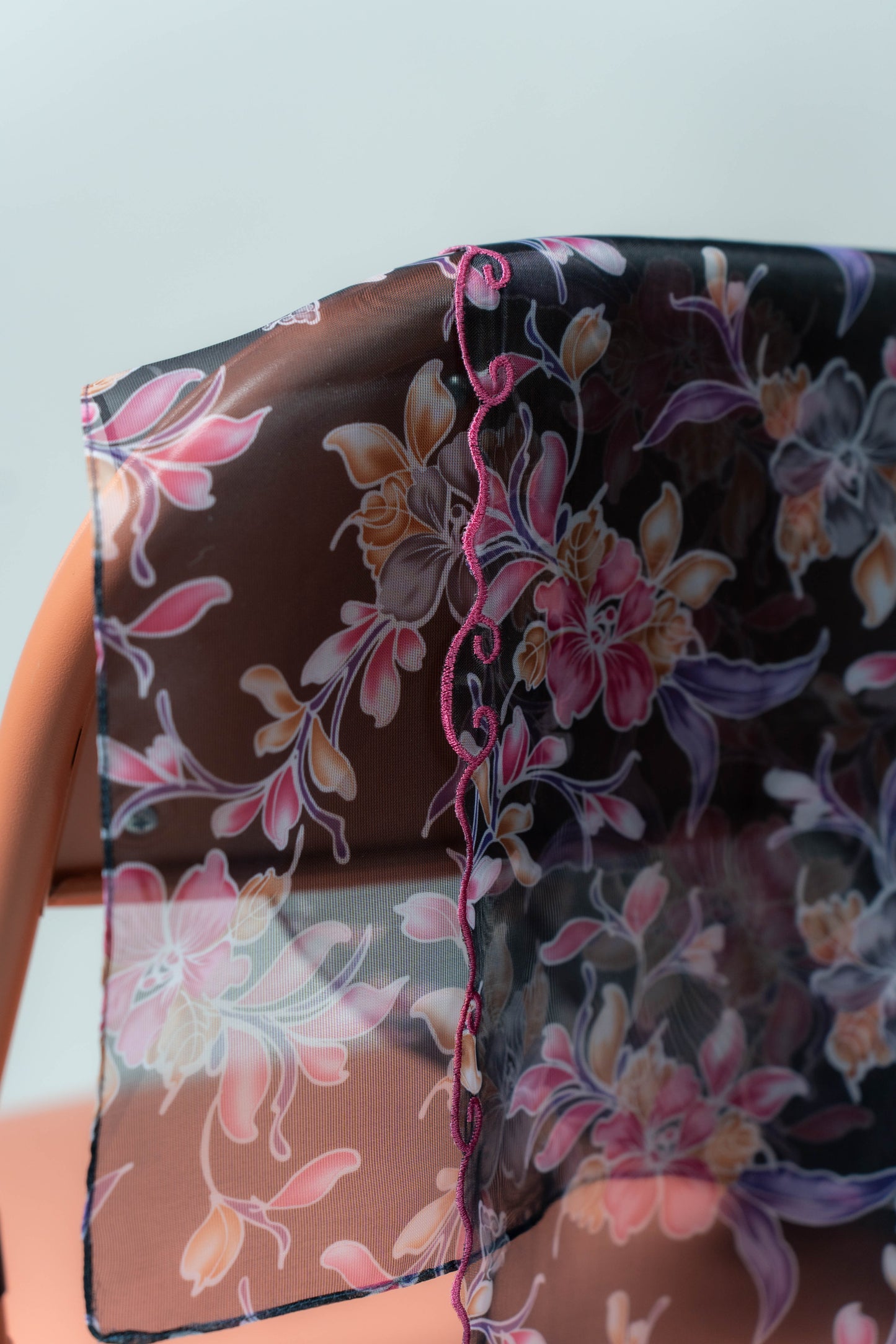 ESME Edge Shawl – Printed Black