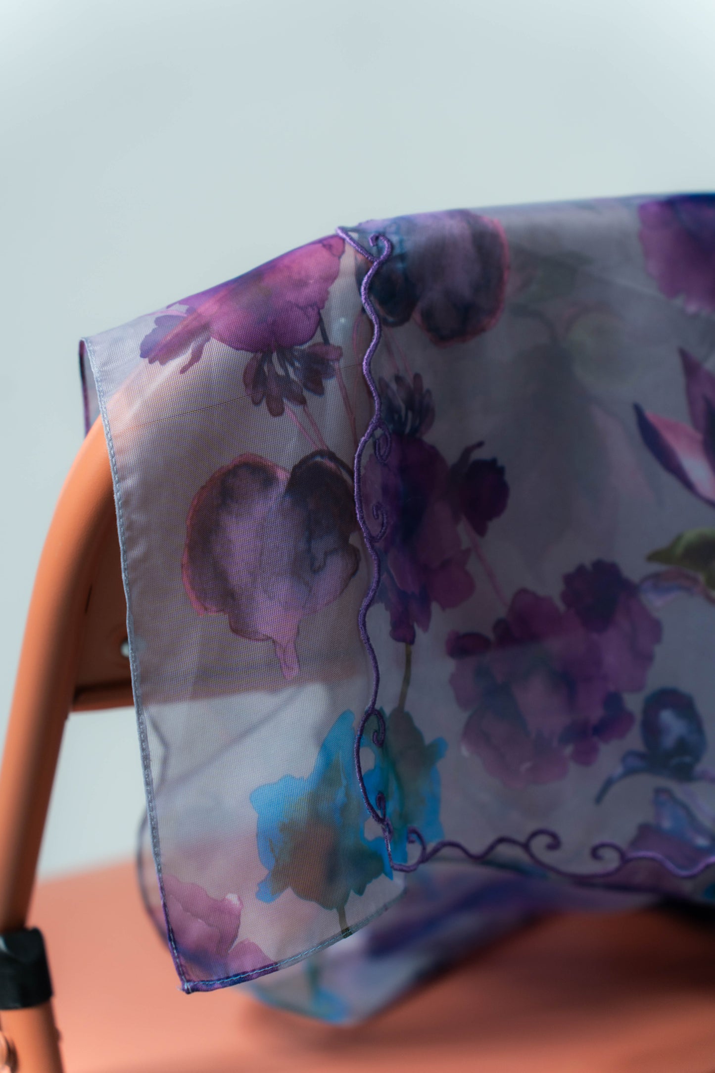 ESME Edge Shawl – Printed Purple